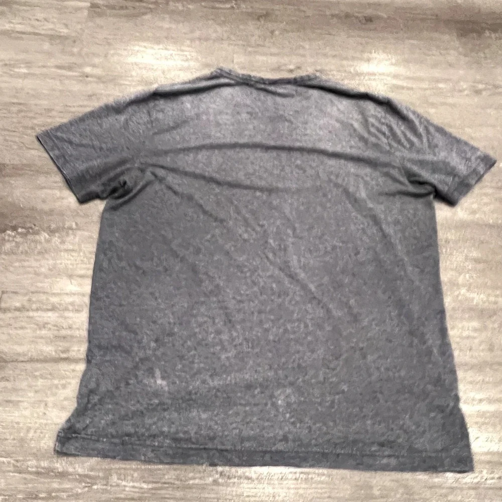 Puma Shirt Mens Large Gray Red Spell Out Logo Athletic‎ Tee Lightweight